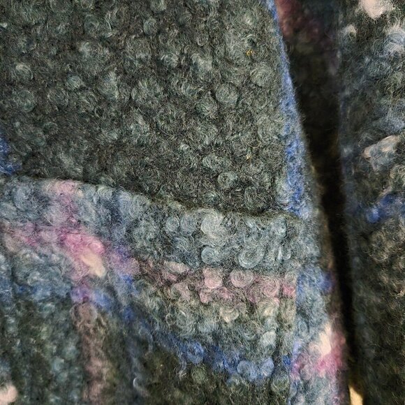 Arula Cropped Cozy Plaid Faux Sherpa Jacket Size 1X - Picture 3 of 6